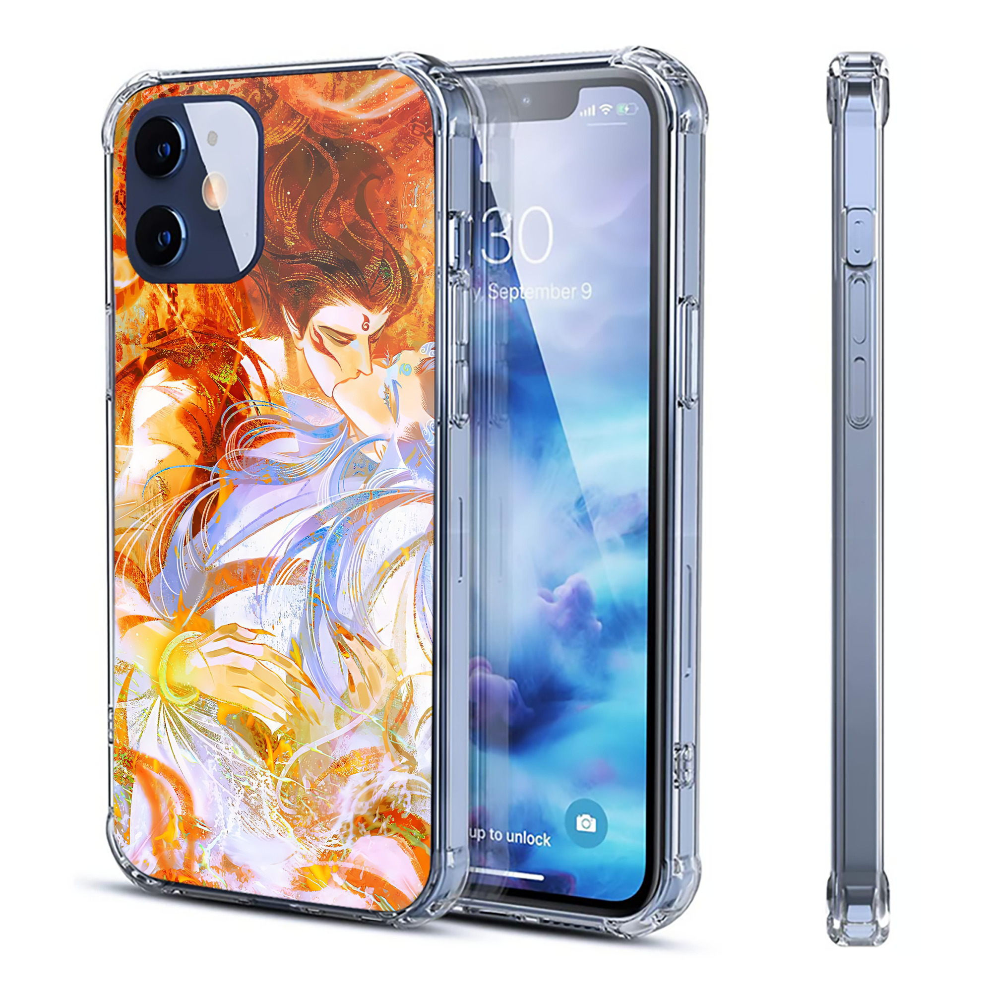 （画像用） Ne Zha 2 ナタ 魔童の大暴れ 【iPhone 12シリーズ対応】透明スマホケース（クリアソフトケース）